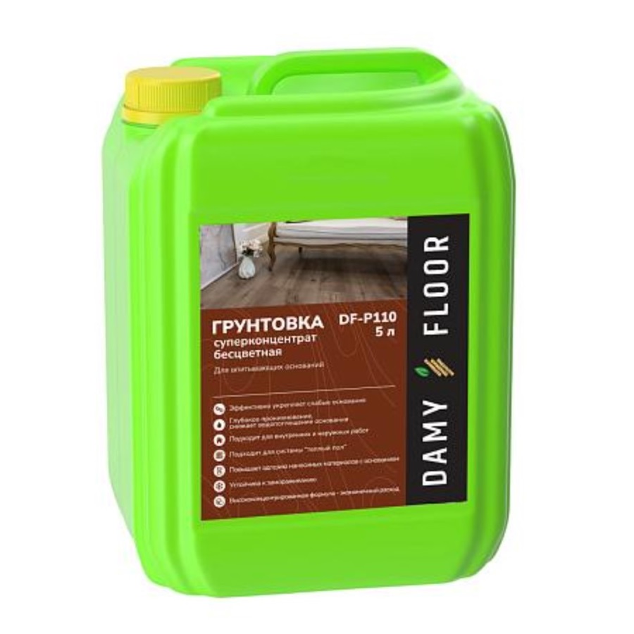 Грунтовка DAMY FLOOR DF-P110 суперконцентрат 5 л Грунтовка DAMY FLOOR DF-P110 суперконцентрат 5 л