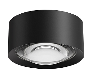 Светильник накладной OCCHIO 8W, D90xH45мм, 3000К, IP54, черный